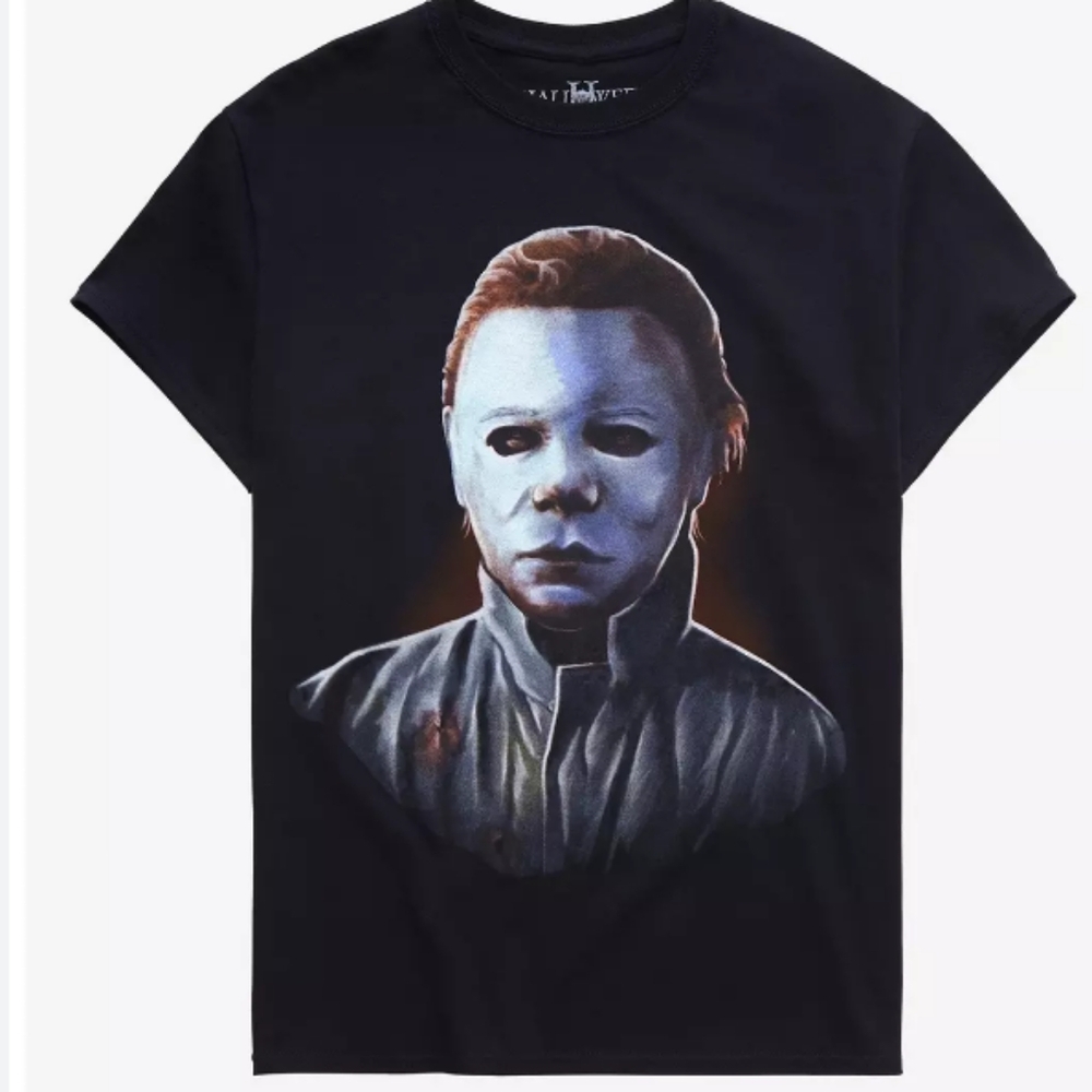 *EXTREMELY RARE HARD TO FIND* Michael Myers Rock Rebel Mens Large Shirt Hot Topi